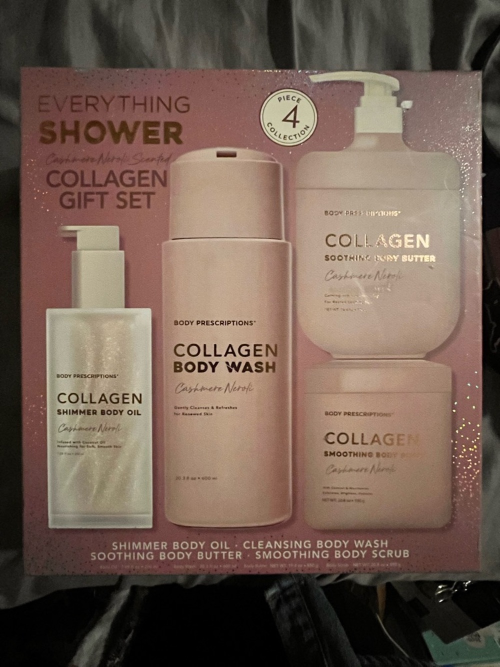 Collagen Bath & Body Gift Set - Pink